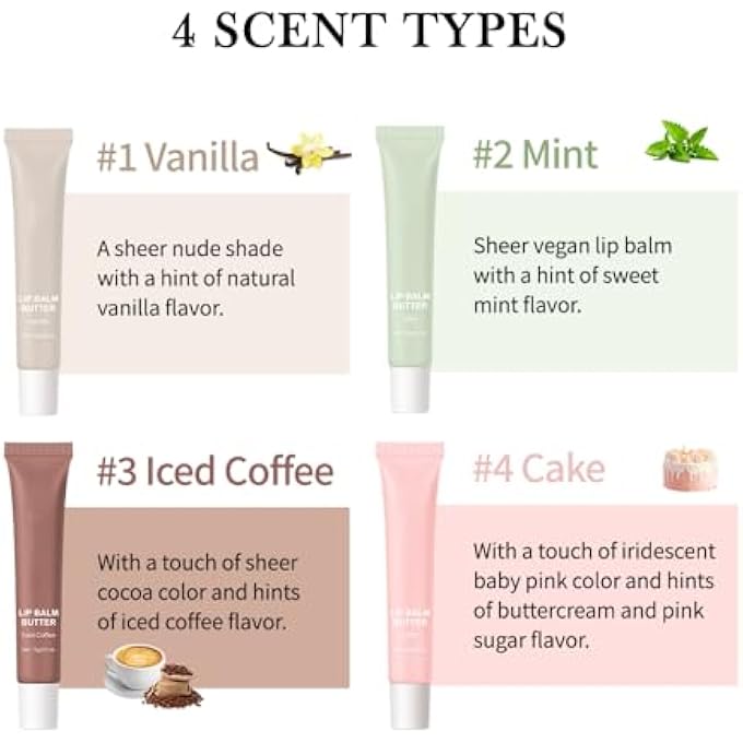 Loske SUMMER BUTTER LIP BALM, MOISTURIZING HYDRATING NATURAL LIP CARE, RICH IN NUTRIENTS FOR SOFT SMOOTH LIPS (ICED COFFEE) - Image 4